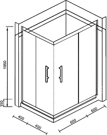 Parly Душевой уголок ZQ121B-R – фотография-2